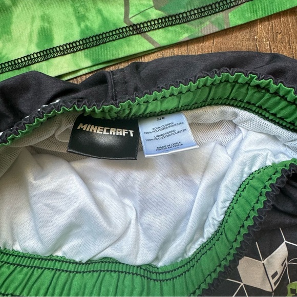 Minecraft Rashguard and Swim Trunks - Picture 4 of 4